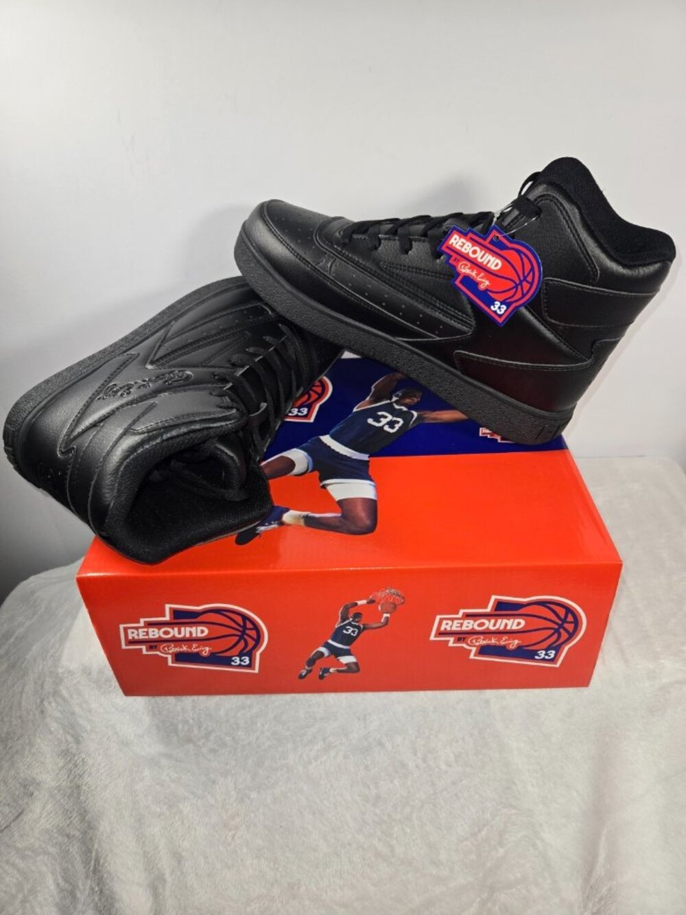 PATRICK EWING ATHLETICS REBOUND ORION Black/ 1RBE004-001 high-top Men's 10